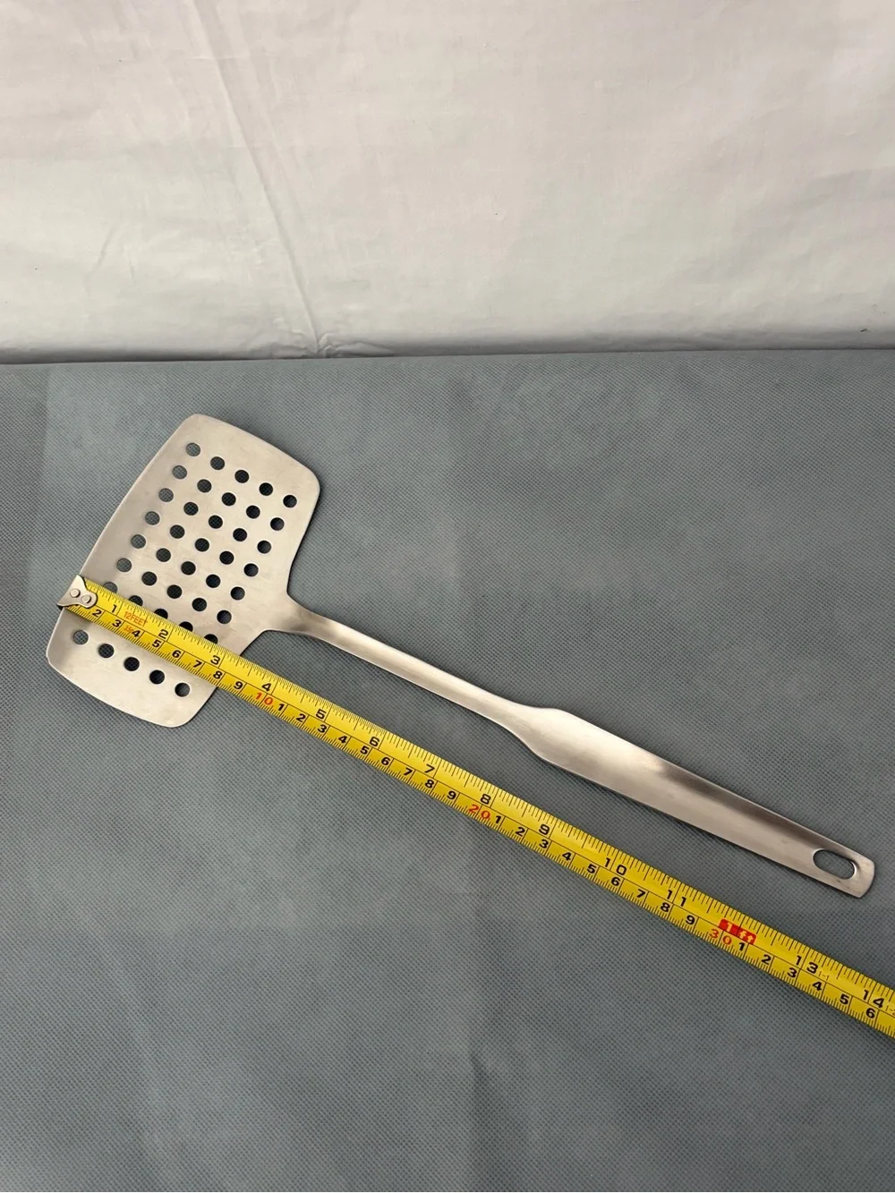 MomsCook SUS304 Stainless Steel Slotted Spatula Turner (F214)